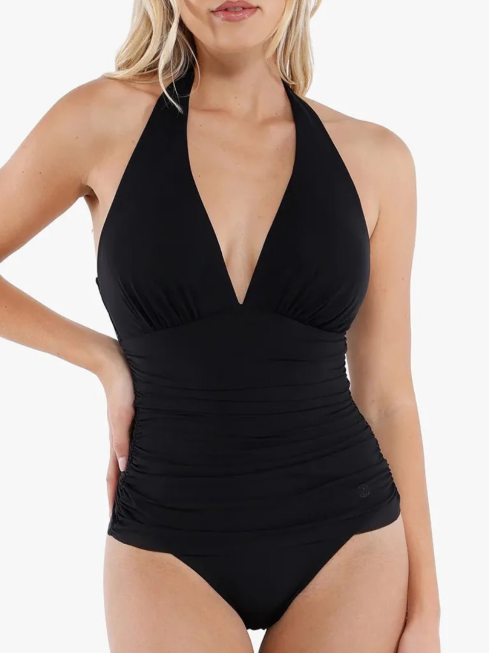 Shapewear Halter Tummy Control One Piece Swimsuit built in Shapewear